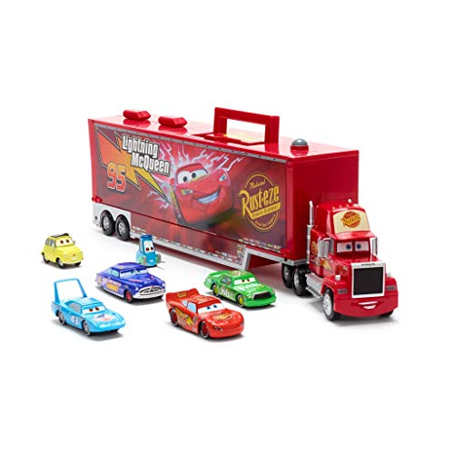 Disney Store Cars Mack Camioneta Incluye 6 Coches Original