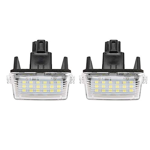 Duokon 1 par LED número de matrícula lámpara de luz apta para Corolla Camry Yaris Vios Auris