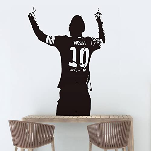 FC Barcelona Fútbol Deportes Fútbol Estrella Jugador Lionel Messi Postura clásica Etiqueta de la pared Calcomanía de vinilo Niños Fans Dormitorio Sala de estar Club Decoración para el hogar Mural FC Barcelona Fútbol Deportes Fútbol Estrella Jugador Lionel Messi Postura clásica Etiqueta de la pared Calcomanía de vinilo Niños Fans Dormitorio Sala de estar Club Decoración para el hogar Mural