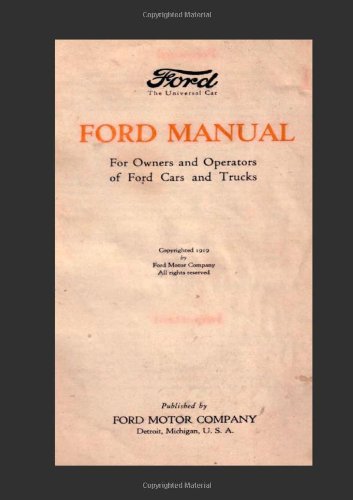 Ford Manual: For Owners and Operators of Ford Cars and Trucks (1939)