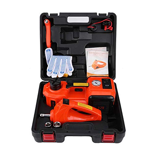 Gato hidráulico, 5 toneladas, 12 V CC, gato para furgoneta de coche, gato de elevación eléctrico para automóvil, equipo portátil de herramientas de reparación de vehículos, llave de impacto, martillo Gato hidráulico, 5 toneladas, 12 V CC, gato para furgoneta de coche, gato de elevación eléctrico para automóvil, equipo portátil de herramientas de reparación de vehículos, llave de impacto, martillo