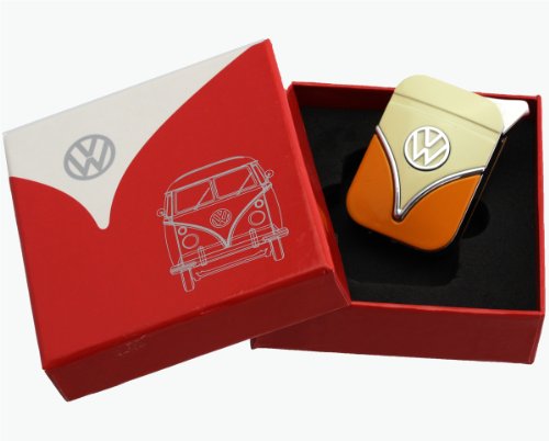 Genuine Volkswagen lighter in the front shield design - in different colors - Gift Set (VW-Bulli-yellow-orange) by Volkswagen