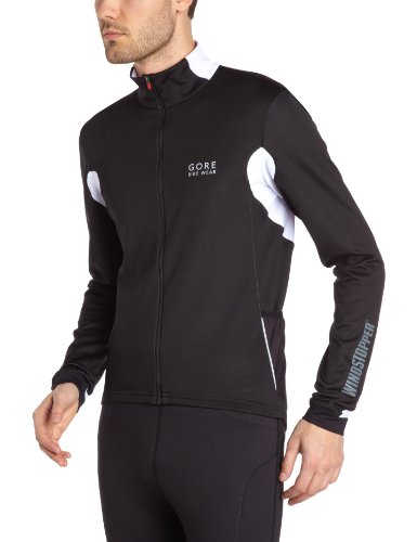 Gore Bike Wear Ozon - Camiseta de Ciclismo para Hombre, tamaño L, Color Negro/Blanco