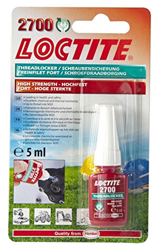 Henkel 2700/5/1 Loctite Salud y Seguridad Threadlocker, alta resistencia, 5 ml