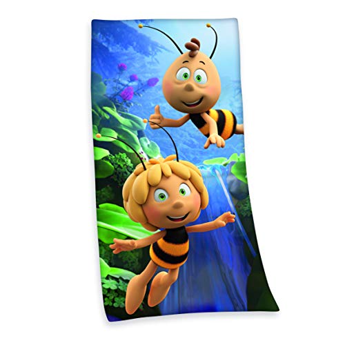 Herding - Toalla de Terciopelo de la Abeja Maya (75 x 150 cm), Multicolor Herding - Toalla de Terciopelo de la Abeja Maya (75 x 150 cm), Multicolor