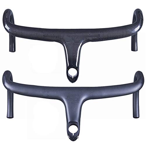 JIMAITEAM Barra caída Bicicleta Manillar Carretera Bicicleta 5D Carbon Aero Manillar Integrado y vástago Ciclismo Barra doblada Carretera 3K Brillo Mate Gloss 400x100mm JIMAITEAM Barra caída Bicicleta Manillar Carretera Bicicleta 5D Carbon Aero Manillar Integrado y vástago Ciclismo Barra doblada Carretera 3K Brillo Mate Gloss 400x100mm