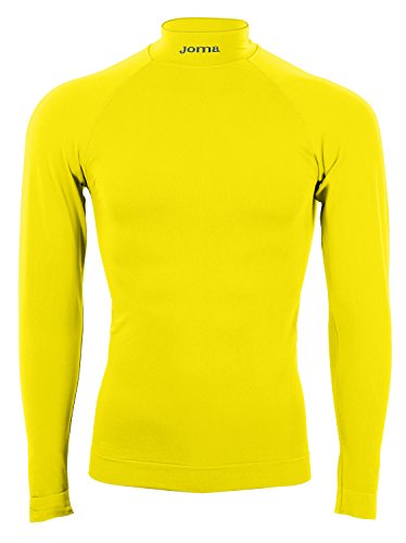 Joma Brama Classic Camiseta Térmica de Manga Larga, Unisex adulto, Amarillo, S/M