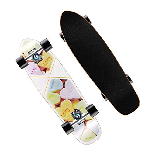 KHUY Primium Monopatin Completo & Longboard Surfskate para Adulto Niños Niño Chica Niia Principiantes Pro 7 Capas Maple Deck Long Board Cruiser para Deportes Extremos y Exteriores (Color : D)