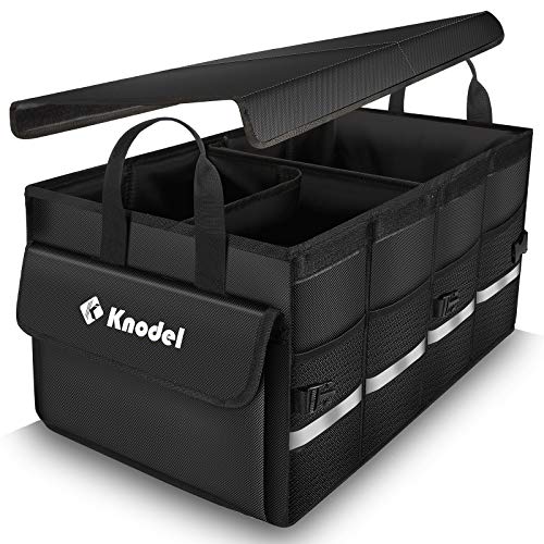 Knodel Organizador de Maletero de Coche, Funda Plegable, Organizador de Almacenamiento Plegable Resistente para Maletero de Coche, Organizador de Maletero con Tapa (Medio) Knodel Organizador de Maletero de Coche, Funda Plegable, Organizador de Almacenamiento Plegable Resistente para Maletero de Coche, Organizador de Maletero con Tapa (Medio)