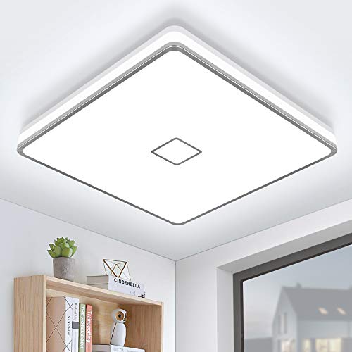 Lampara de Techo LED Plafon Luz de Techo Öuesen 24W 2050LM IP44 5000K Blanco Frío Brillante Lámparas de Techo Modernas para Dormitorio Cocina Baño Comedor Corredor Balcón Sótano Trastero Iluminación Lampara de Techo LED Plafon Luz de Techo Öuesen 24W 2050LM IP44 5000K Blanco Frío Brillante Lámparas de Techo Modernas para Dormitorio Cocina Baño Comedor Corredor Balcón Sótano Trastero Iluminación