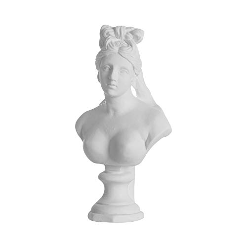 LIONGEE Famosa escultura busto yeso estatua griega mitología figura retratos de yeso estilo nórdico decoración del hogar dibujo práctica manualidades (Afrodita)