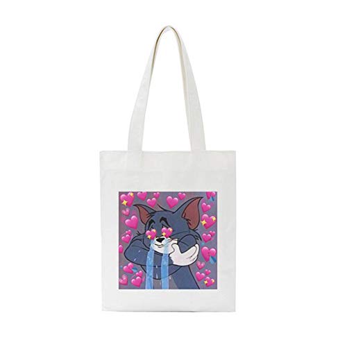 LIUYB Quiero ser Feliz Funny Cat Tom Tom Impresión Messenger Bag Harajuku Fashion One Shoulder Bags Casual Handbag Women Bag Billet (Color : 3993)