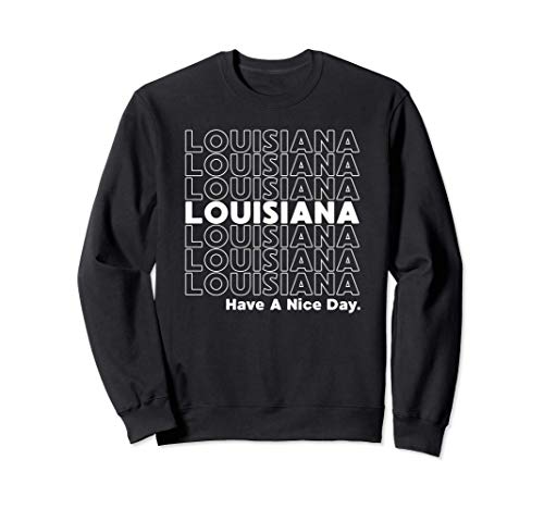 Louisiana Grocery Bag Thank You Funny State Gift Sudadera