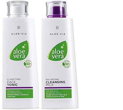 LR ALOE VIA Aloe Vera Set de limpieza facial (leche limpiadora y agua facial)