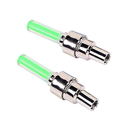 Luz Led Cap De Destello del Neumático Válvula De La Rueda De La Bicicleta del Coche Rueda De Motorbicycle Luz Neumático De La Luz Verde 2 Piezas Luz Led Cap De Destello del Neumático Válvula De La Rueda De La Bicicleta del Coche Rueda De Motorbicycle Luz Neumático De La Luz Verde 2 Piezas