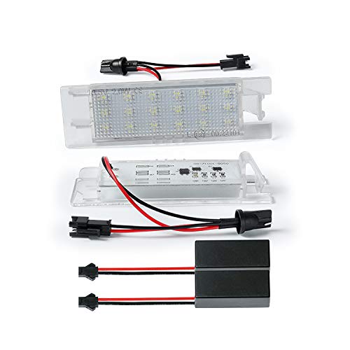 Luz LED para matrícula compatible con Astra H + J – Corsa D -Zafira B – Insignia con resistencia Canbus