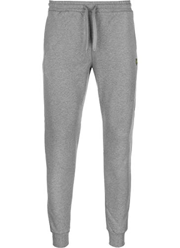 Lyle & Scott Skinny Sweatpant Pantalones Deportivos, Gris (Mid Grey Marl T28), W32 (Talla del Fabricante: Medium) para Hombre