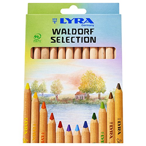 Lyra Súper Ferby Waldorf Selección 3711121 Lápices Colorear 12 surtidos colores naturales en Caja