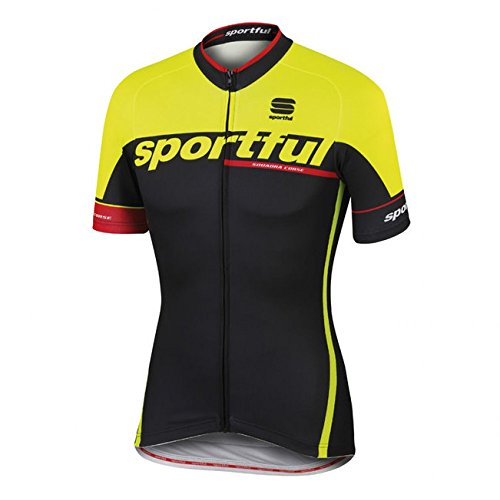 Maillot Sportful SC Team Negro-Amarillo 2016