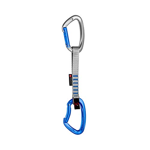 Mammut Crag Indicator Express Set Mosquetón, Unisex Adulto, Multicolor (Straight Gate/Bent Gate, Silve), 15 CM