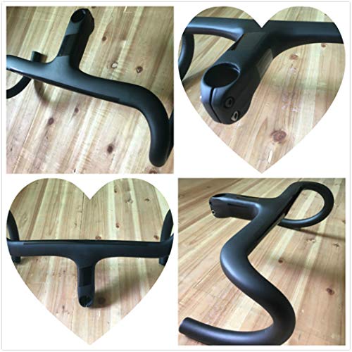 Manillar Ligero para Bicicleta de Carretera, Manillar de Carbono, Manillar Integrado de Fibra de Carbono para Piezas de Bicicleta 440 90 Manillar Ligero para Bicicleta de Carretera, Manillar de Carbono, Manillar Integrado de Fibra de Carbono para Piezas de Bicicleta 440 90