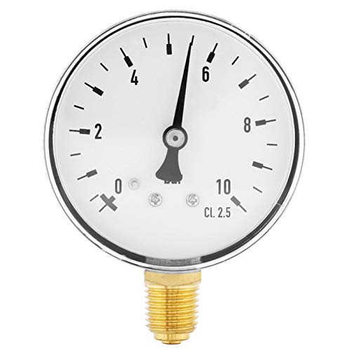 Manómetro de presión de agua de aceite de aire 1/4 pulgada NPT 0-10 bar Manómetro de montaje lateral Manómetro de agua de aire
