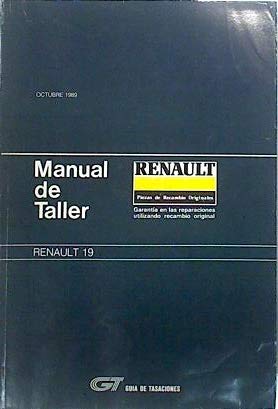 Manual de taller Renault 19 Octubre 1989