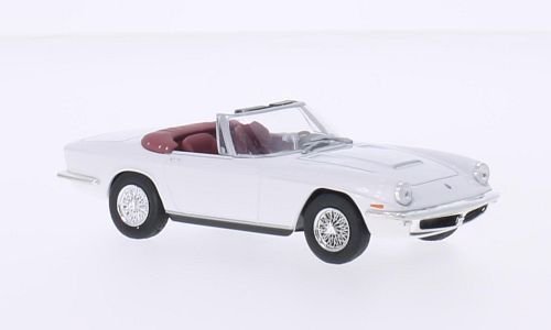 Maserati Mistral Spyder, blanco, Modelo de Auto, modello completo, WhiteBox 1:43