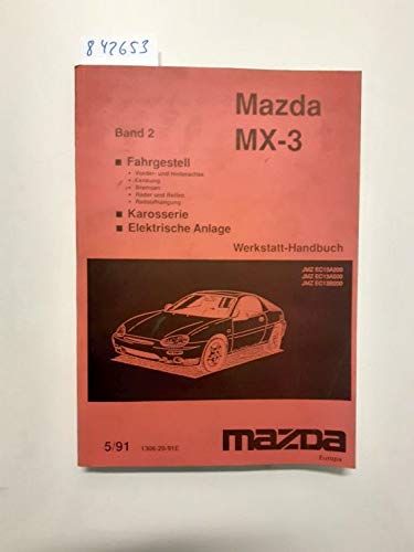 Mazda MX-3 - Original Mazda Verkabelungdiagramm Europa (1308-20-91E)