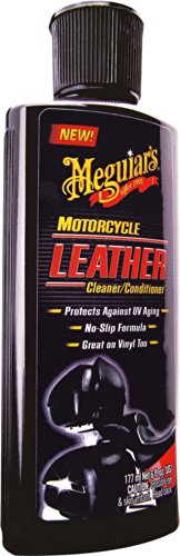 Meguiars Leather Cleaner/Conditioner - Producto para Limpiar y Proteger el Cuero para Motos (177 ml)