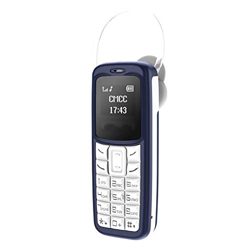 MeiLiu Mini teléfono gsm, 2 en 1 Auricular Bluetooth para teléfono móvil, Marcador de Auricular de Acceso telefónico, teléfono Celular de Respaldo para Personas Mayores y Adultos