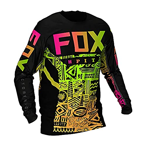 MTB Shirt Women, MTB Enduro Jersey Mens, Men's Downhill Jerseys Hpit Fox Mountain Bike MTB Camisas Offroad Dh Motorcycle Jersey Motocross 4XL