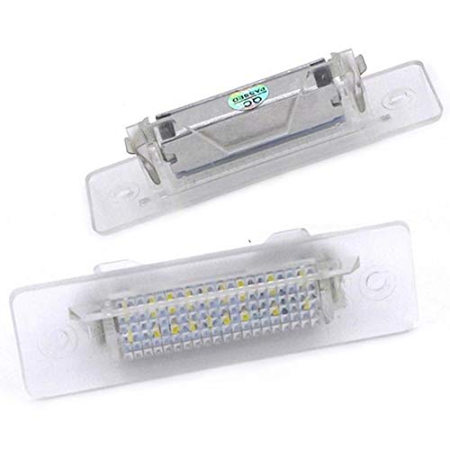 MuChangZi 2 Unids Blanco Número de LED Lámpara de la Luz de la Matrícula para P/orsche 911 Carrera 964 968 986 993 996 Boxster