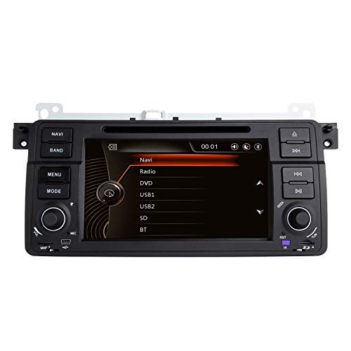 N / A BOOYES para BMW E46 Rover 75 MG ZT 7"Reproductor de DVD para Coche Radio Estéreo Sistema GPS Reproductor Multimedia para Coche con cámara de visión Trasera Tarjeta de Mapa