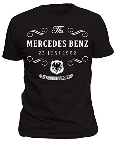 New Summer Cool tee Shirt T-Shirt Germany Car C, B,E,A,Sprinter,GLE,GLC S320 CDI Moto Car 1902 Cotton T-Shirt Black M