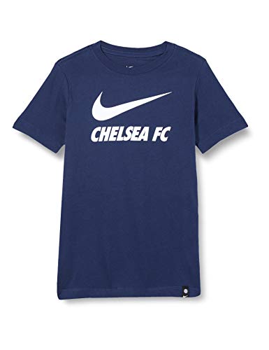 NIKE Chelsea Temporada 2020/21-CFC B NK tee TR GROUNDCD1498-410 Camiseta, Niño, Midnight Navy, S