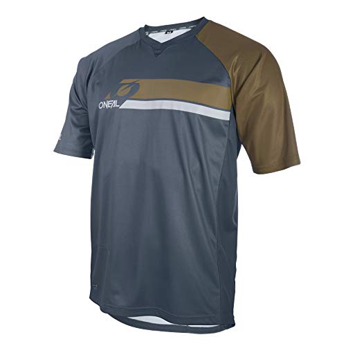 O'Neal | Maillot de Bicicleta de montaña | MTB Mountain Bike DH Downhill FR Freeride | Material Transpirable, Costuras Planas para más Comodidad | Maillot Pin It | Adultos | Grey Olive | Talla XXL O'Neal | Maillot de Bicicleta de montaña | MTB Mountain Bike DH Downhill FR Freeride | Material Transpirable, Costuras Planas para más Comodidad | Maillot Pin It | Adultos | Grey Olive | Talla XXL