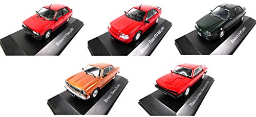 OPO 10 - Lote de 5 Autos Compatible con Renault 1/43: Fuego + R11 + R19 + IKA + Torino (AQV1 + 3 + 11 + 12 + 13)