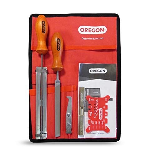 Oregon 1418559 Afilador de flores en funda enrollable para herramientas, 93 cm, Color Rojo