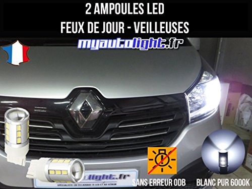 Pack de luces de circulación diurna LED de color blanco xenón (compatibilidad no garantizada con vehículos con conductor izquierdo)
