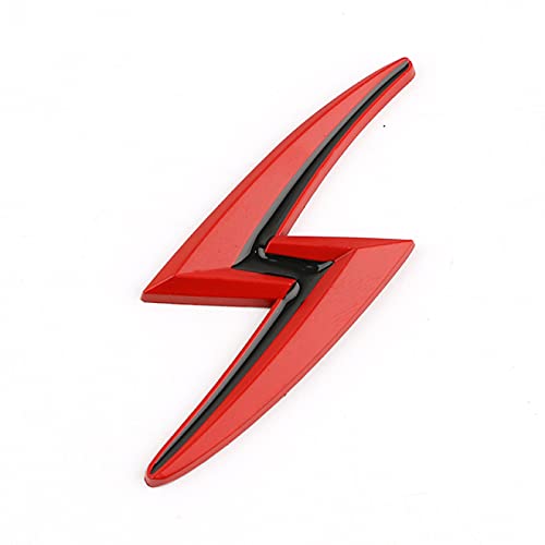 Pangtyus S Lightning 3D Pegatina Coche calcomanía Cromo Metal Emblema embellecedor Insignia Logo Pegatina Maletero de Coche decoración Trasera Estilo