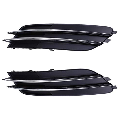 Parachoques Delantero Parrilla Fit For Audi A6 C7 2011-2014 Chrome Barra De Parachoques Delantero Izquierdo Inferior Derecho Rejillas Cubierta Frontal Luz De Niebla Cubierta De La Lámpara Máscara De P