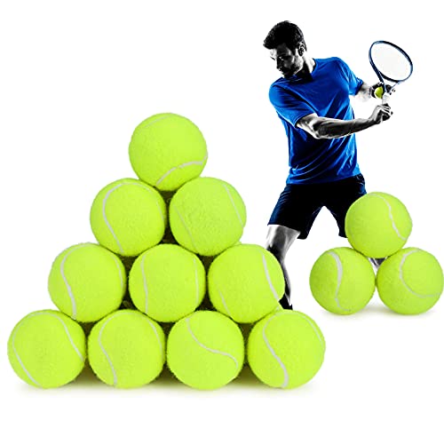 Pelotas de Tenis, Fostoy Paquete de 24 Bolas de Práctica Tenis Duraderas con Bolsa de Transporte de Malla para Adultos, Niños y Perros Entrenamiento Pelotas de Tenis, Fostoy Paquete de 24 Bolas de Práctica Tenis Duraderas con Bolsa de Transporte de Malla para Adultos, Niños y Perros Entrenamiento