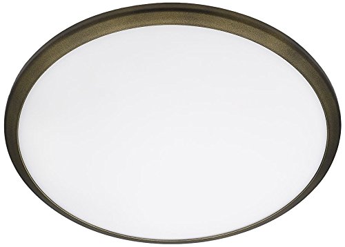 Philips myLiving Denim - Plafón LED, iluminación de interior, luz blanca cálida, 7,5 W, diámetro 35,3 cm, color bronce