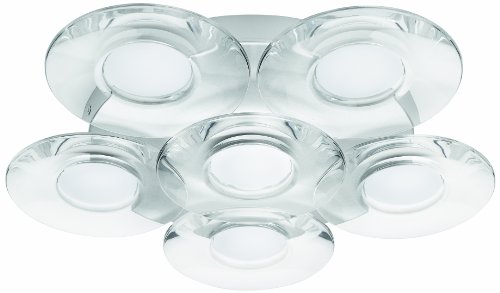 Philips myLiving Vaga - Plafón, LED, forma redonda, iluminación interior, IP20, luz blanca cálida, 15000 h, color gris