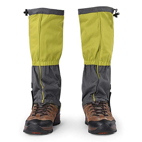 Polainas de Senderismo Legging Botas de Escalada Impermeables al Aire Libre Cubierta para Esquiar Caza Actividades al Aire Libre(Verde)