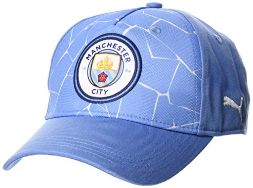 PUMA Manchester City Temporada 2020/21-FtblCore Fan Cap Team Light Blue-PE Gorra, Unisex, Negro, OSFA
