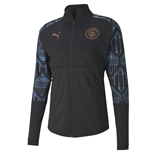 PUMA Manchester City Temporada 2020/21-STADIUM Jacket w Zipped Pockets PUM Chaqueta, Mujer, Negro, L