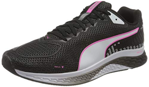 PUMA Speed Sutamina 2 Wn's, Zapatillas para Correr de Carretera Mujer, Negro Black White/Luminous Pink, 40.5 EU
