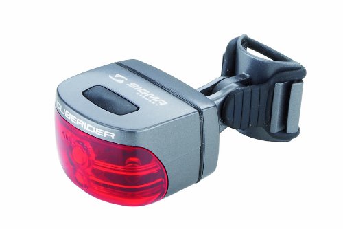 Sigma Sport 828 - Juego de Luces traseras LED para Bicicleta (Funcionan a Pilas), Color Gris
